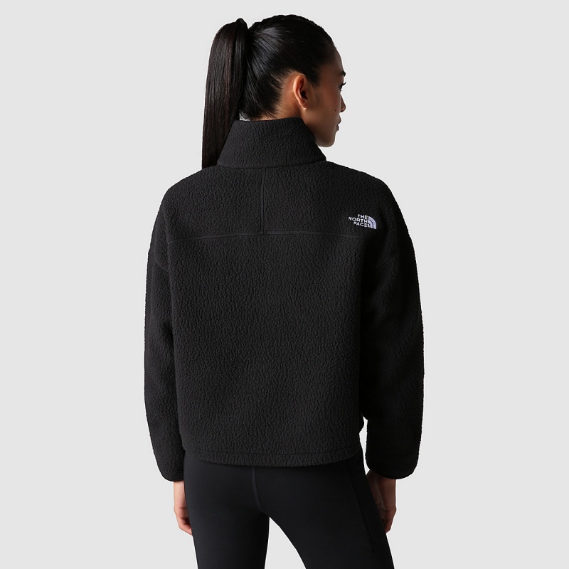 The North Face Cropped High Pile Fleece Tnf Black | ILPCVR-971