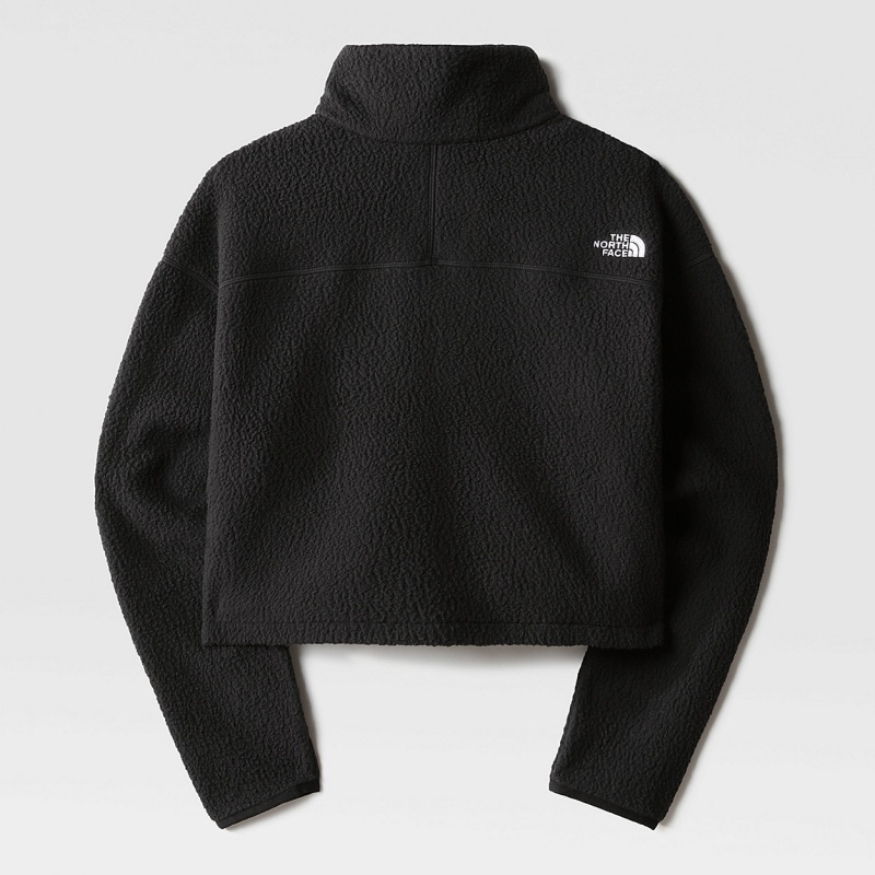 The North Face Cropped High Pile Fleece Tnf Black | ILPCVR-971