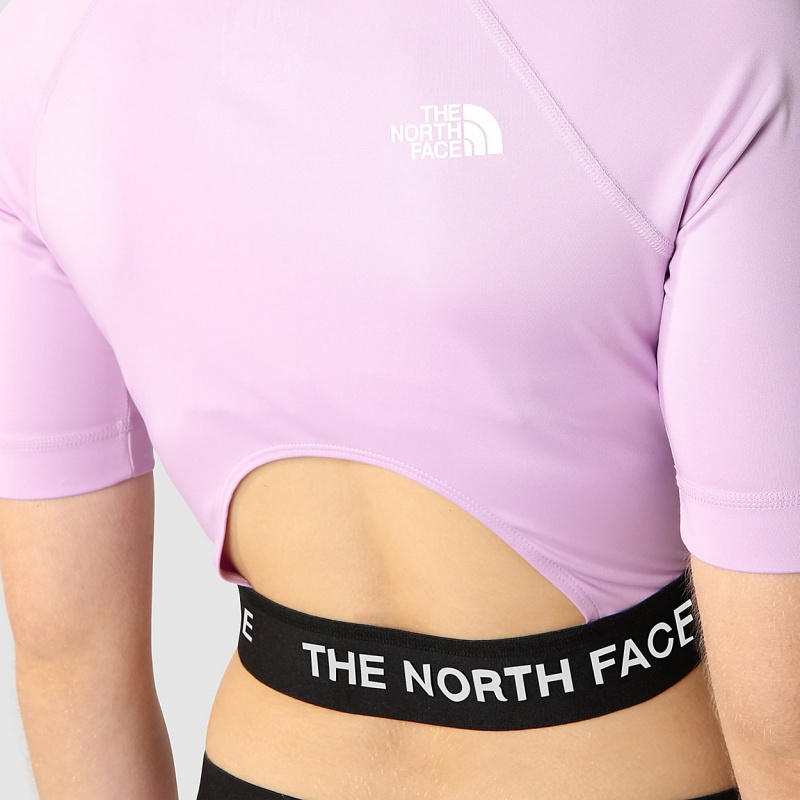 The North Face Cropped Performance T-Shirt Lupine | ERJPIY-793