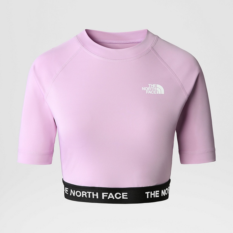 The North Face Cropped Performance T-Shirt Lupine | ERJPIY-793