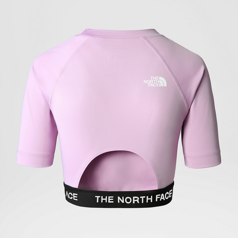 The North Face Cropped Performance T-Shirt Lupine | ERJPIY-793