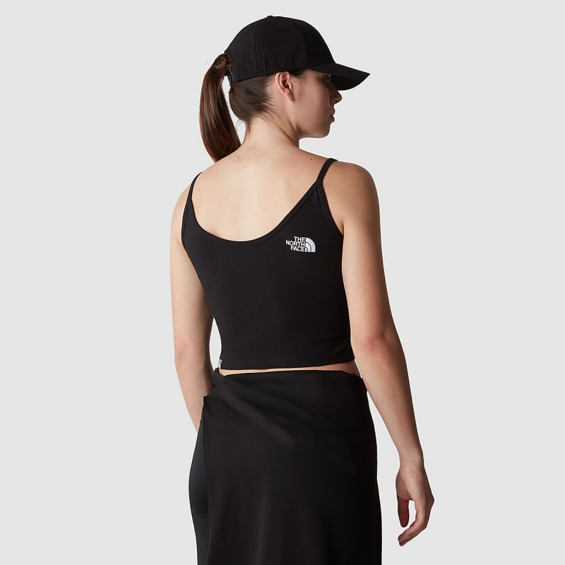 The North Face Cropped Tank Top Tnf Black | NWIVOZ-634