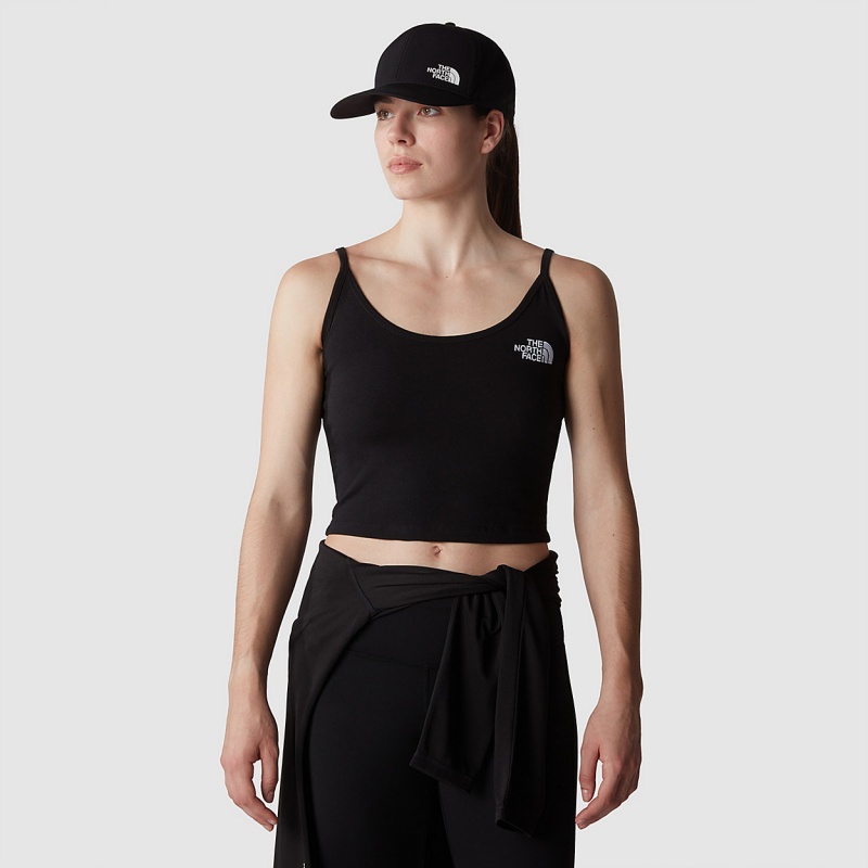 The North Face Cropped Tank Top Tnf Black | NWIVOZ-634