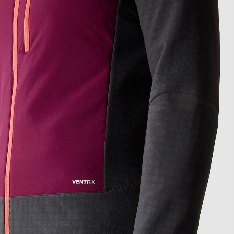 The North Face Dawn Turn Hybrid Ventrix™ Midlayer Jacket Asphalt Grey - Boysenberry | ANKDQL-349