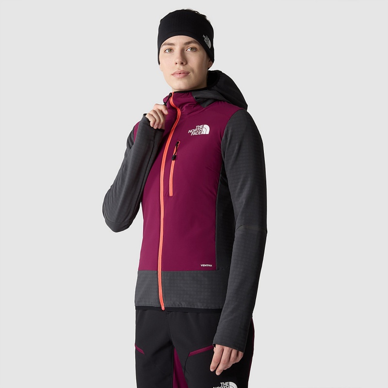 The North Face Dawn Turn Hybrid Ventrix™ Midlayer Jacket Asphalt Grey - Boysenberry | ANKDQL-349