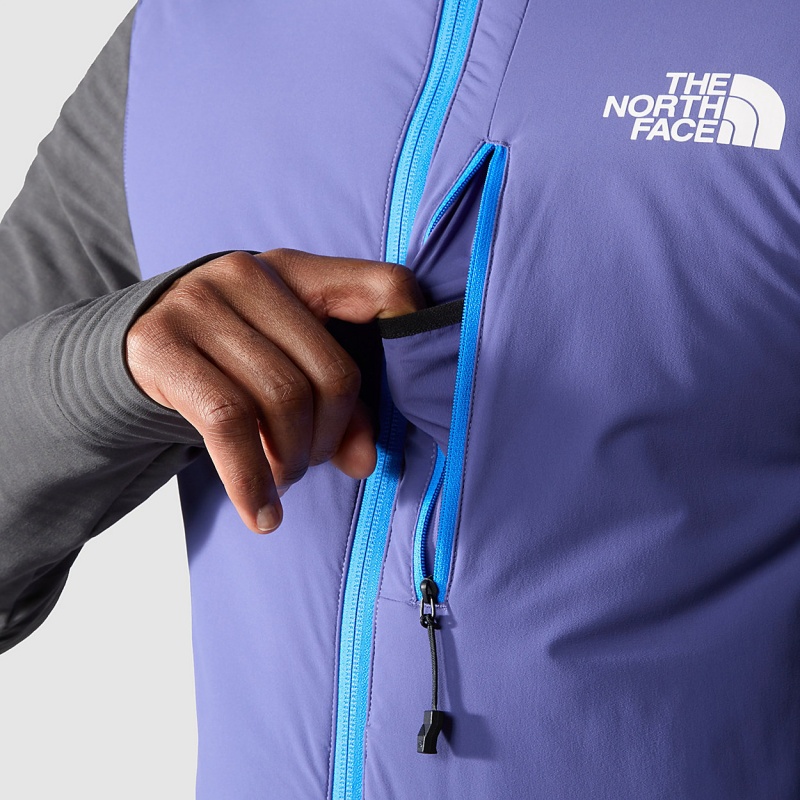 The North Face Dawn Turn Hybrid Ventrix™ Midlayer Jacket Asphalt Grey - Cave Blue | WVGPHL-432