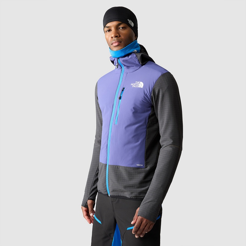 The North Face Dawn Turn Hybrid Ventrix™ Midlayer Jacket Asphalt Grey - Cave Blue | WVGPHL-432