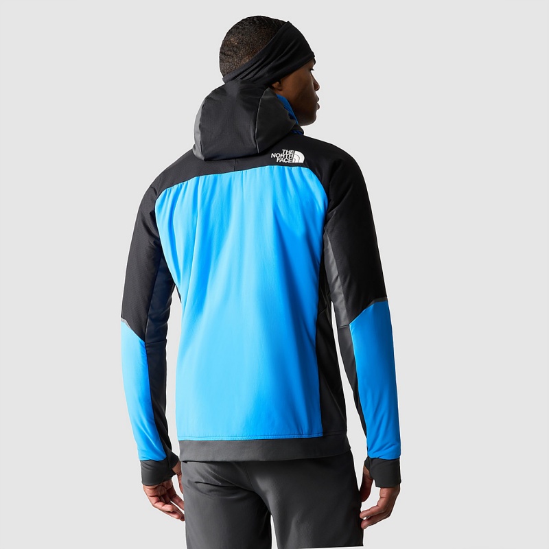 The North Face Dawn Turn Hybrid Ventrix™ Hooded Jacket Optic Blue - Tnf Black - Asphalt Grey | RDBXMP-938