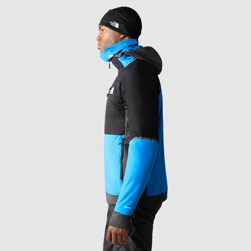 The North Face Dawn Turn Hybrid Ventrix™ Hooded Jacket Optic Blue - Tnf Black - Asphalt Grey | RDBXMP-938