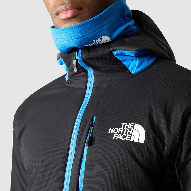 The North Face Dawn Turn Hybrid Ventrix™ Hooded Jacket Optic Blue - Tnf Black - Asphalt Grey | RDBXMP-938