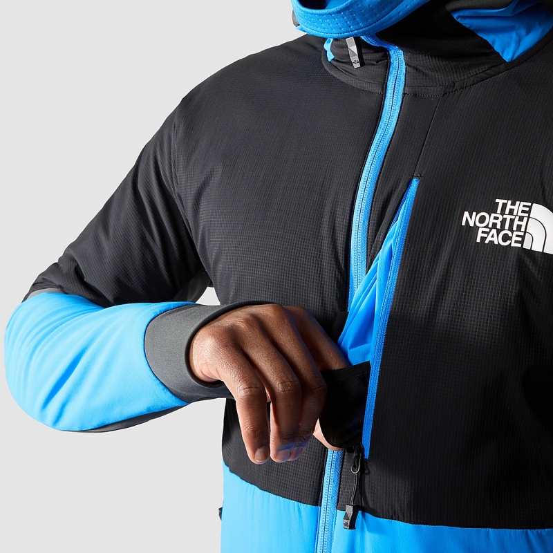 The North Face Dawn Turn Hybrid Ventrix™ Hooded Jacket Optic Blue - Tnf Black - Asphalt Grey | RDBXMP-938