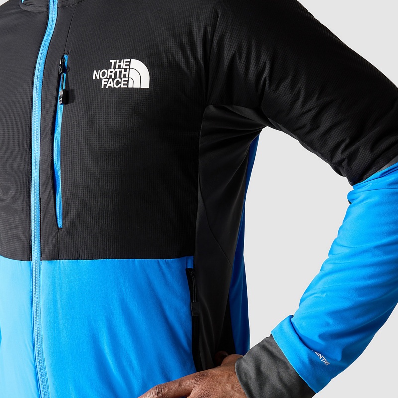 The North Face Dawn Turn Hybrid Ventrix™ Hooded Jacket Optic Blue - Tnf Black - Asphalt Grey | RDBXMP-938