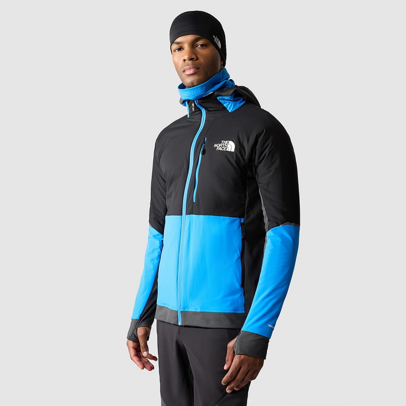 The North Face Dawn Turn Hybrid Ventrix™ Hooded Jacket Optic Blue - Tnf Black - Asphalt Grey | RDBXMP-938