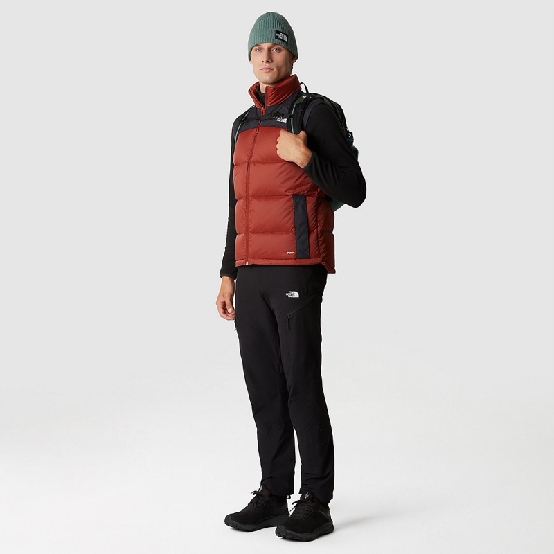 The North Face Diablo Down Gilet Brandy Brown/Tnf Black | TEXMIK-910