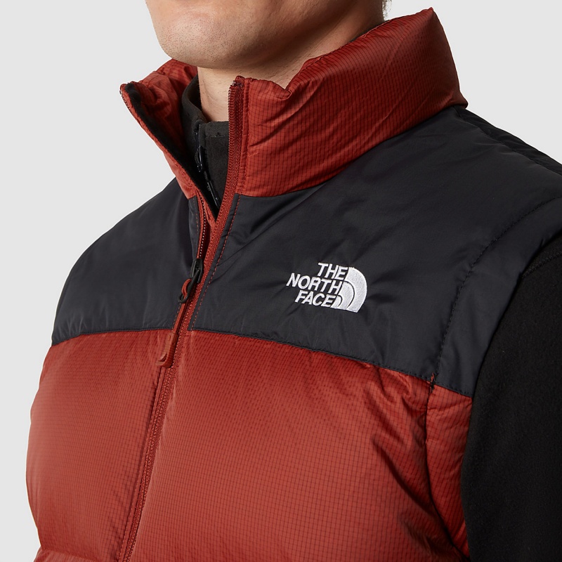 The North Face Diablo Down Gilet Brandy Brown/Tnf Black | TEXMIK-910