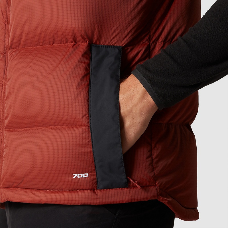 The North Face Diablo Down Gilet Brandy Brown/Tnf Black | TEXMIK-910