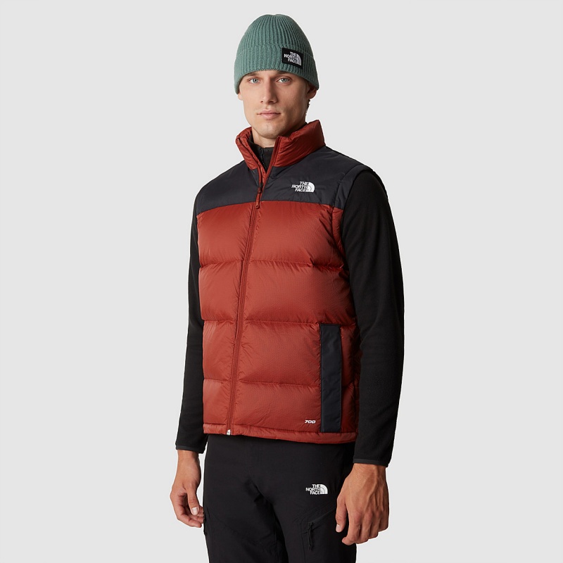 The North Face Diablo Down Gilet Brandy Brown/Tnf Black | TEXMIK-910