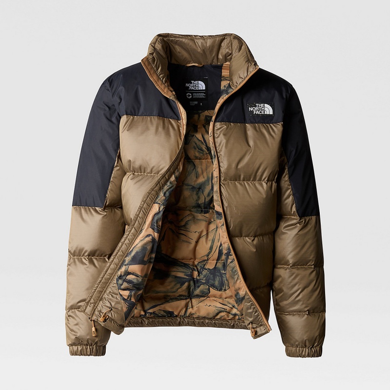 The North Face Diablo Down Jacket Almond Butter/Tnf Black | IRBQXN-134