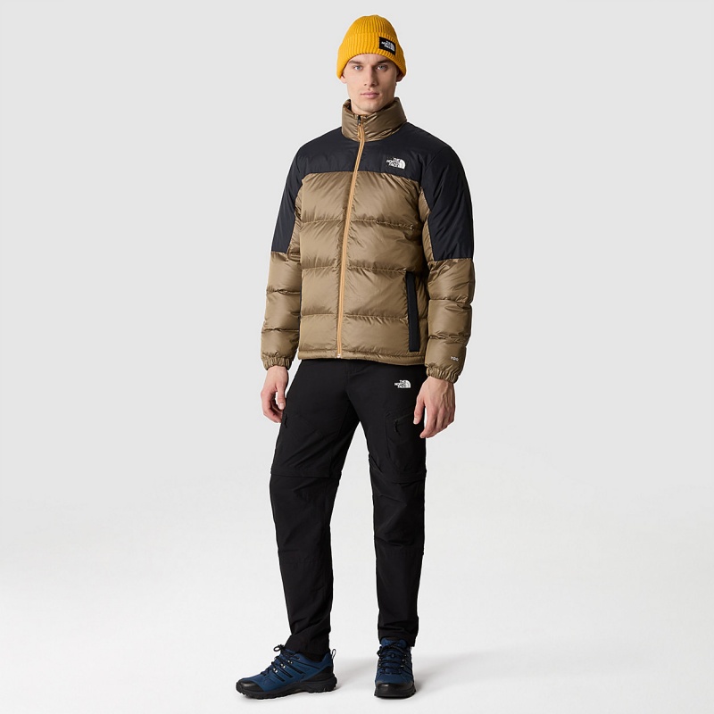 The North Face Diablo Down Jacket Almond Butter/Tnf Black | IRBQXN-134