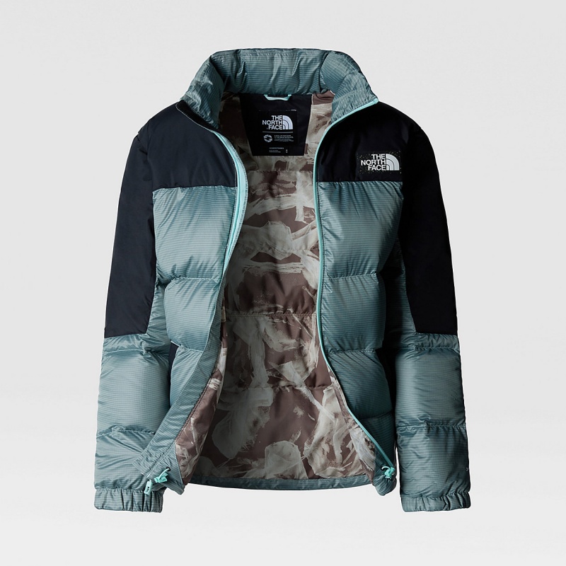 The North Face Diablo Down Jacket Powder Teal - Tnf Black | BOKXTN-948