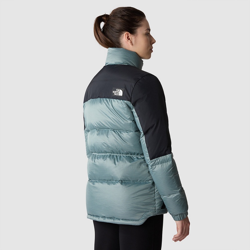 The North Face Diablo Down Jacket Powder Teal - Tnf Black | BOKXTN-948