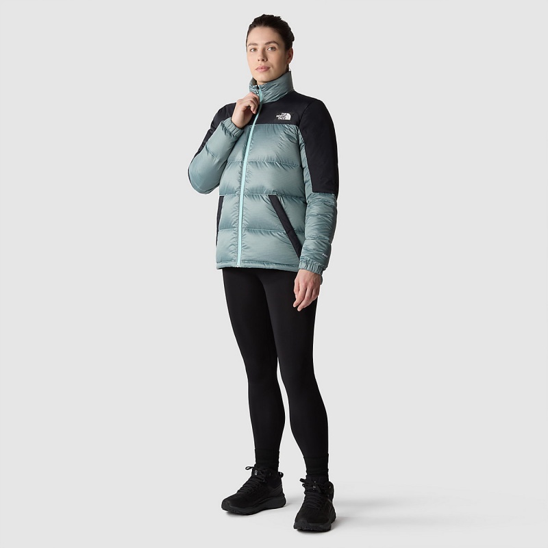 The North Face Diablo Down Jacket Powder Teal - Tnf Black | BOKXTN-948