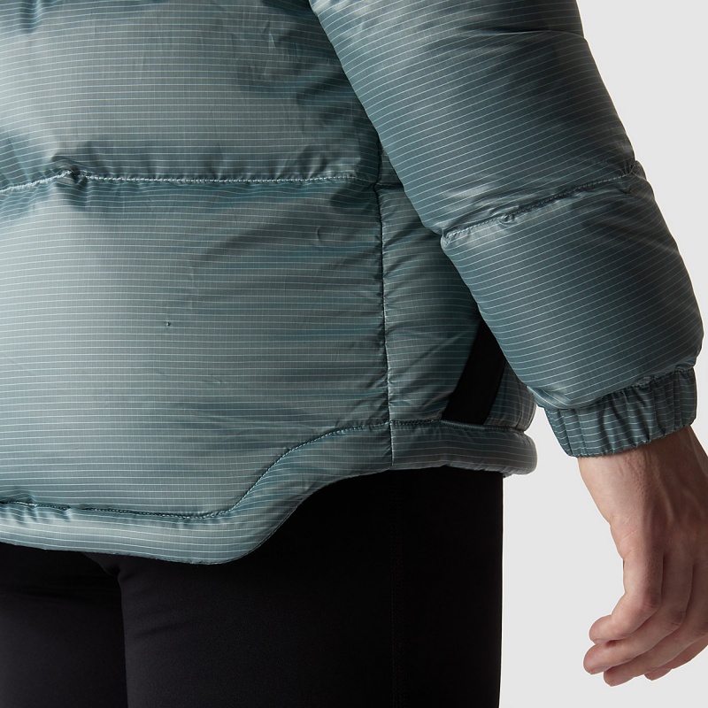 The North Face Diablo Down Jacket Powder Teal - Tnf Black | BOKXTN-948