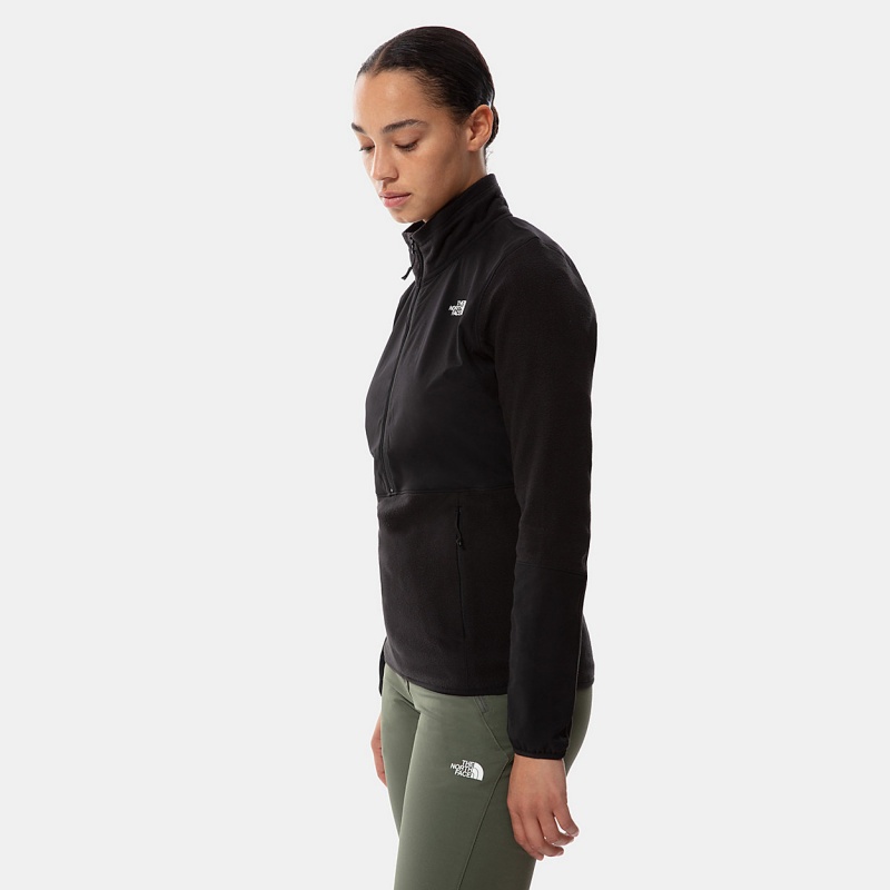 The North Face Diablo Midlayer 1/4 Zip Fleece Tnf Black - Tnf Black | ACUFMP-720