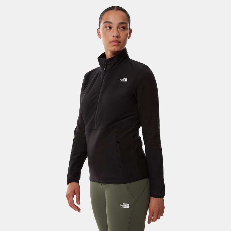 The North Face Diablo Midlayer 1/4 Zip Fleece Tnf Black - Tnf Black | ACUFMP-720