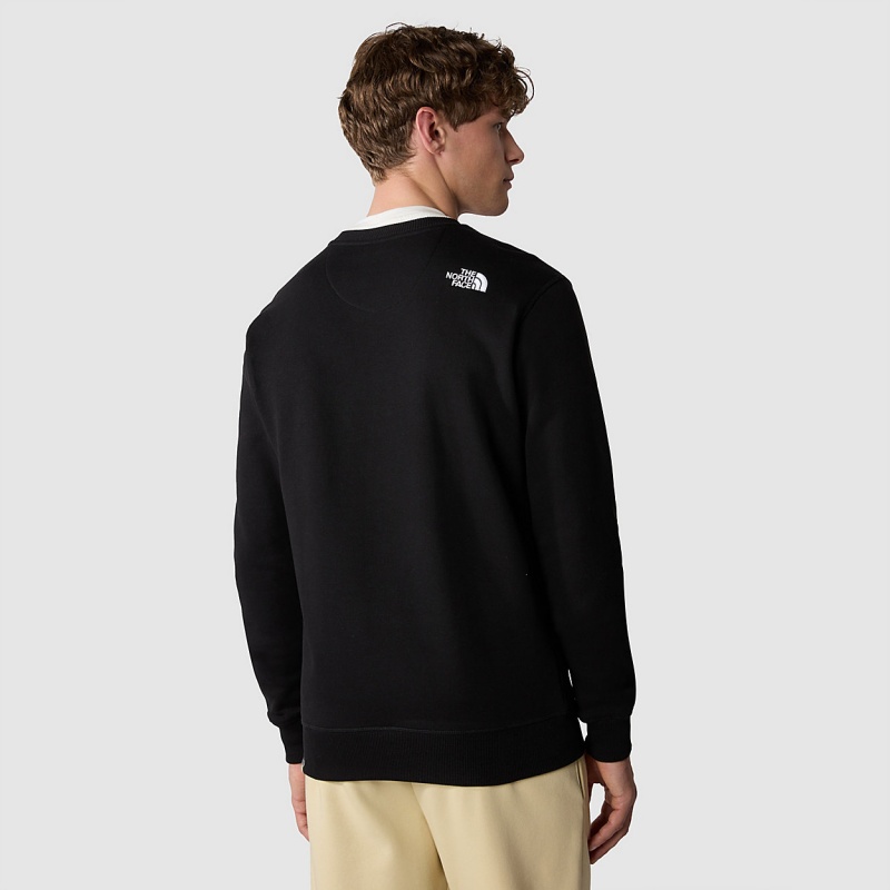 The North Face Drew Peak Sweater Tnf Black - Tnf White | KBZWPL-609