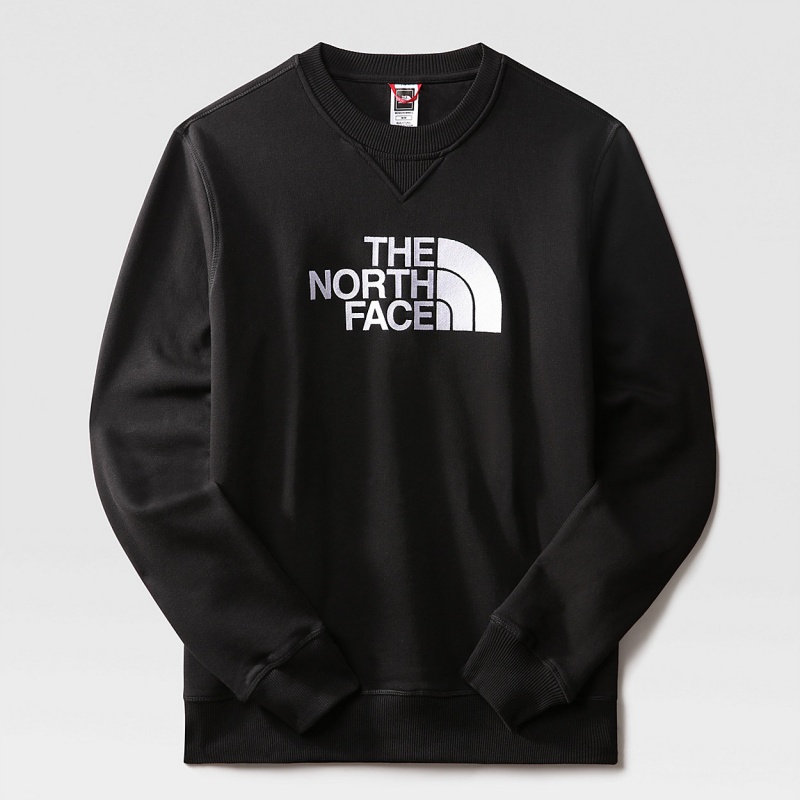 The North Face Drew Peak Sweater Tnf Black - Tnf White | KBZWPL-609