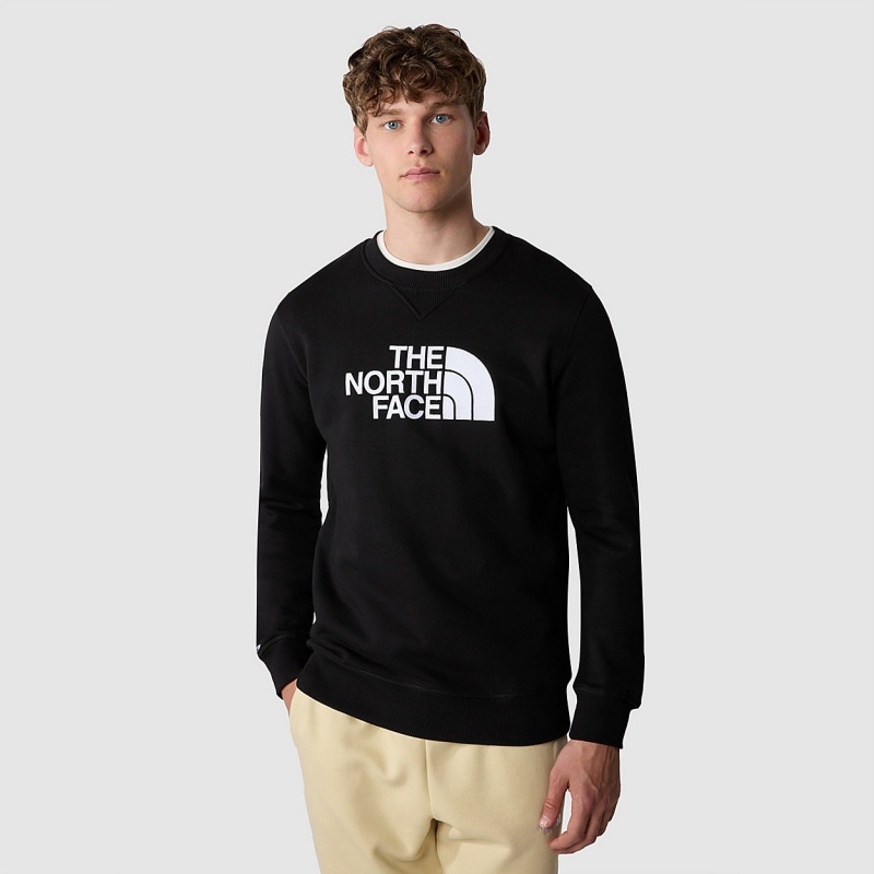 The North Face Drew Peak Sweater Tnf Black - Tnf White | KBZWPL-609