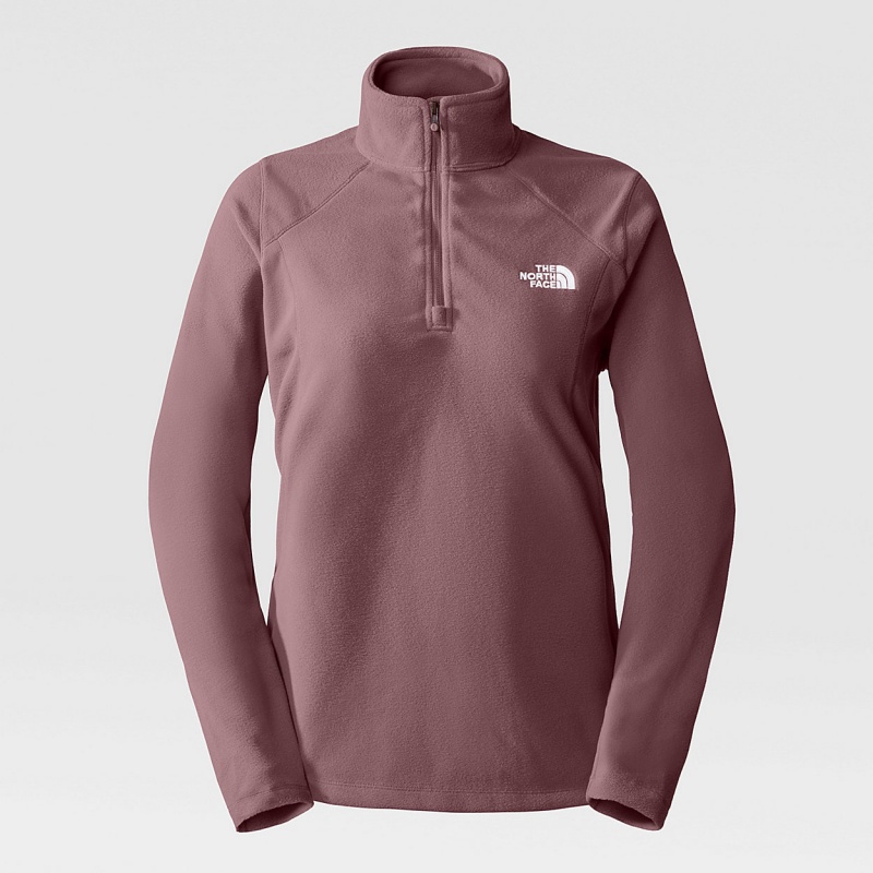 The North Face Emilia 1/4 Zip Fleece Wild Ginger | OHMUCR-169