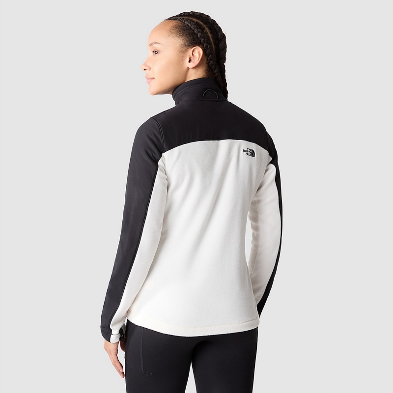 The North Face Emilia Delta Fleece Gardenia White/Tnf Black | HJLMRY-748