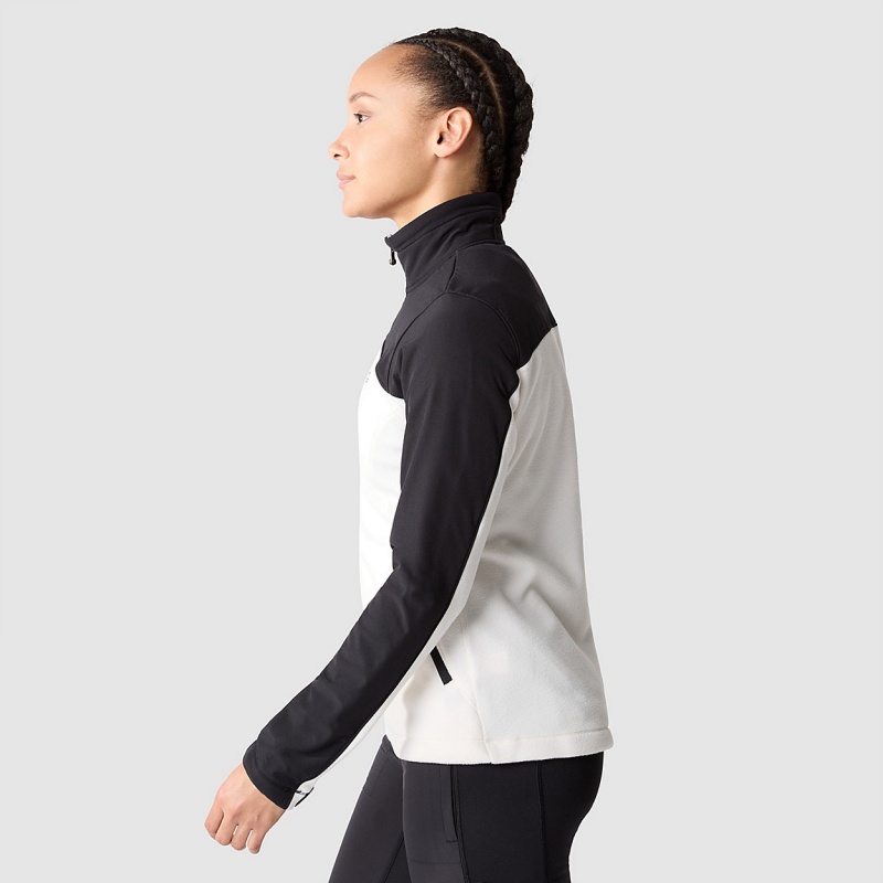 The North Face Emilia Delta Fleece Gardenia White/Tnf Black | HJLMRY-748