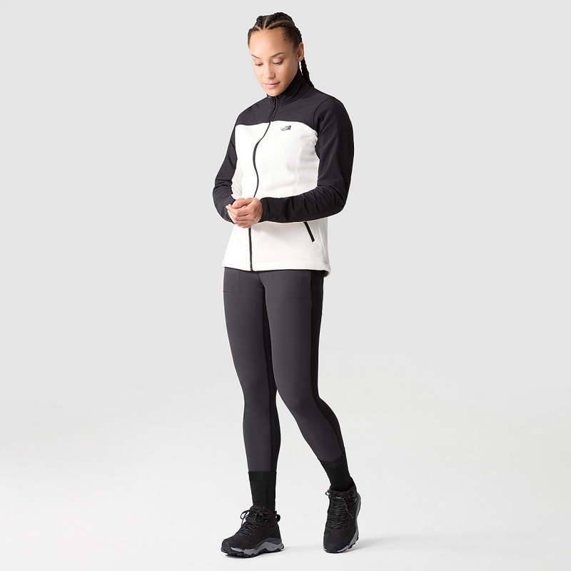 The North Face Emilia Delta Fleece Gardenia White/Tnf Black | HJLMRY-748