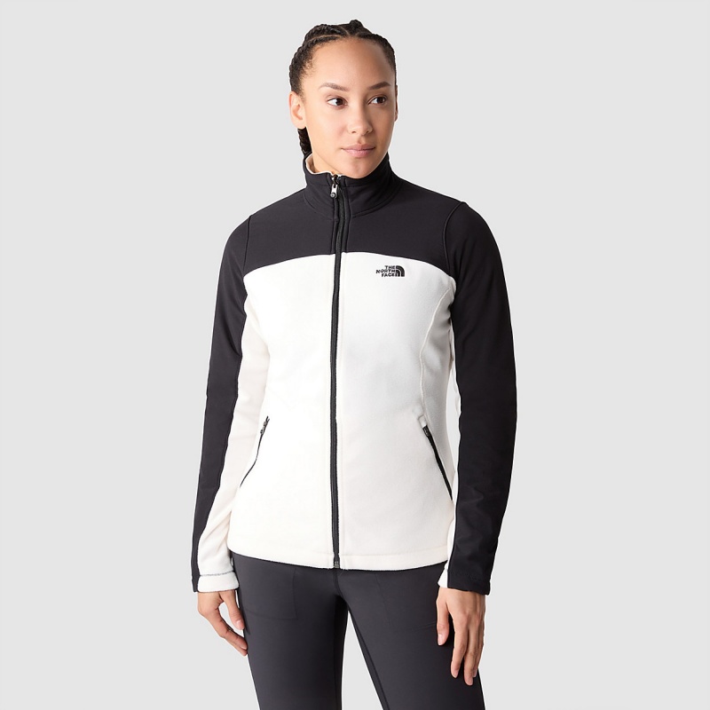 The North Face Emilia Delta Fleece Gardenia White/Tnf Black | HJLMRY-748