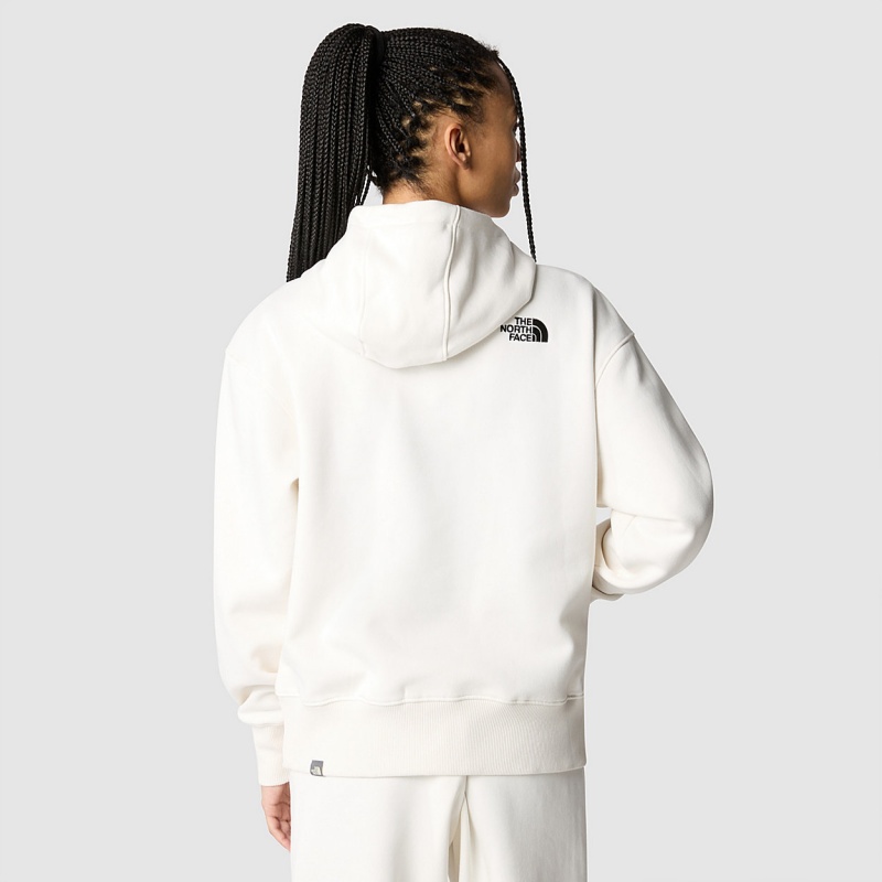 The North Face Essential Hoodie Gardenia White | DLSQKI-819