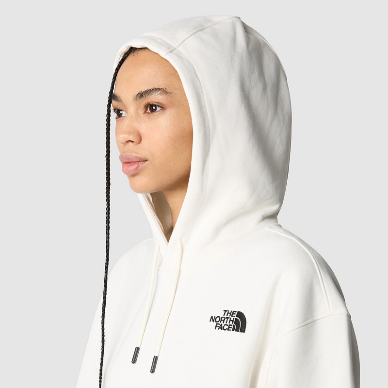 The North Face Essential Hoodie Gardenia White | DLSQKI-819