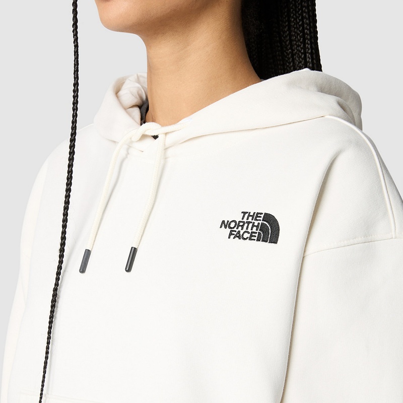 The North Face Essential Hoodie Gardenia White | DLSQKI-819