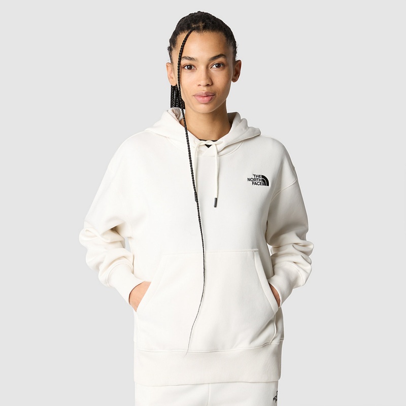 The North Face Essential Hoodie Gardenia White | DLSQKI-819