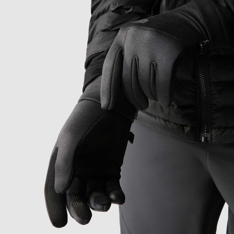 The North Face Etip™ Hardface Gloves Tnf Black Heather | EUJIGY-093