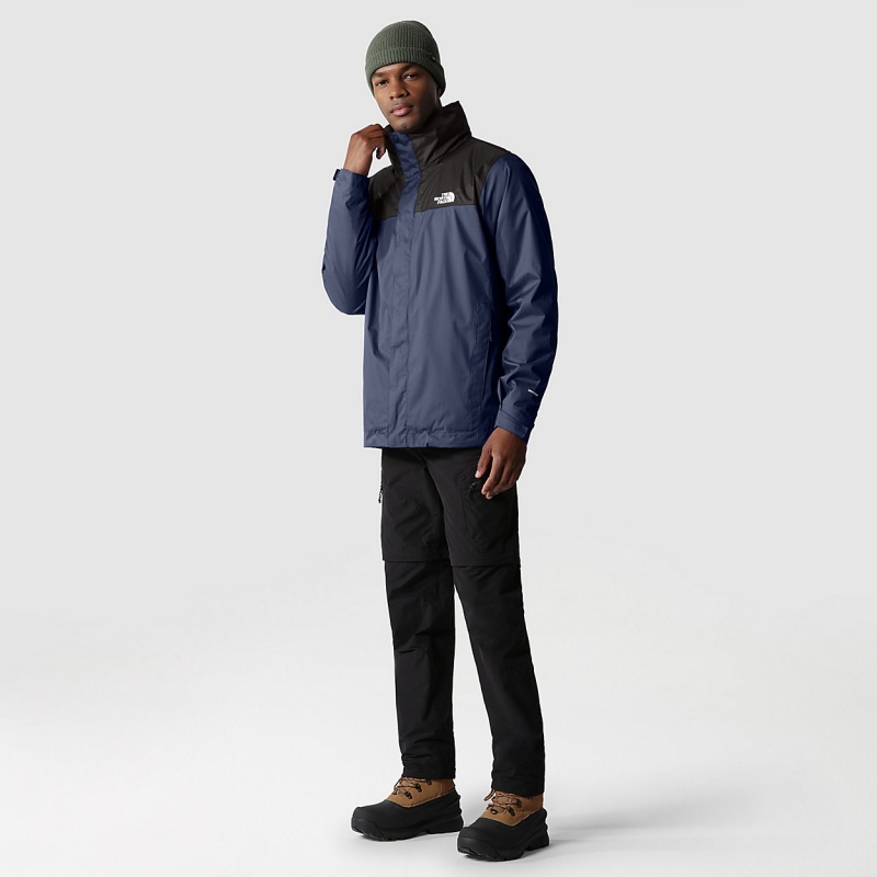 The North Face Evolve II Triclimate® Jacket Shady Blue/Tnf Black | VHGXAL-826