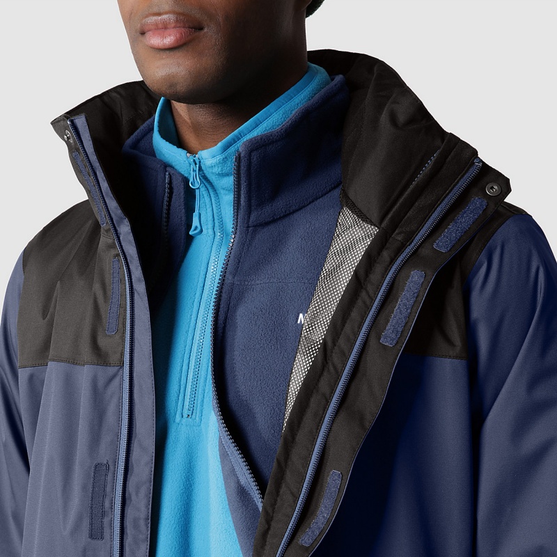 The North Face Evolve II Triclimate® Jacket Shady Blue/Tnf Black | VHGXAL-826