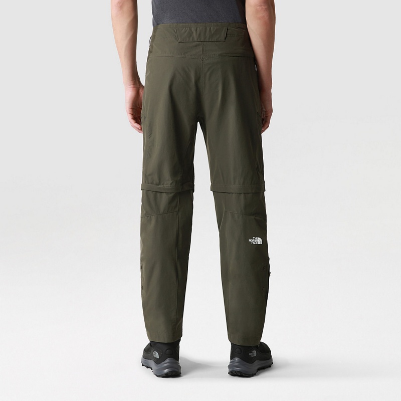 The North Face Exploration Convertible  Tapered Trousers New Taupe Green | IFSYCU-128