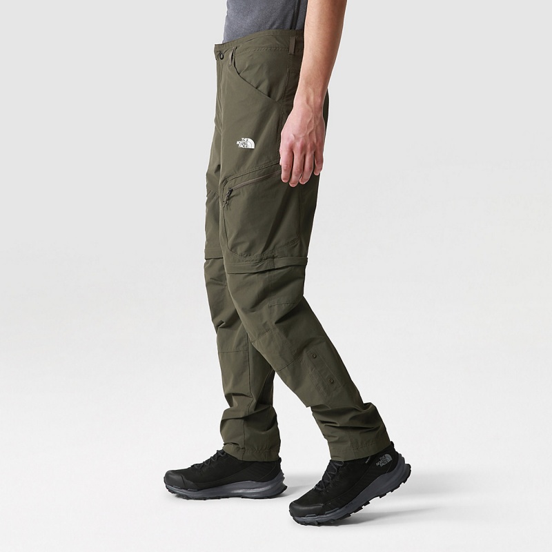 The North Face Exploration Convertible  Tapered Trousers New Taupe Green | IFSYCU-128