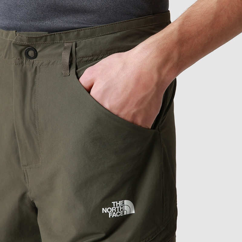 The North Face Exploration Convertible  Tapered Trousers New Taupe Green | IFSYCU-128