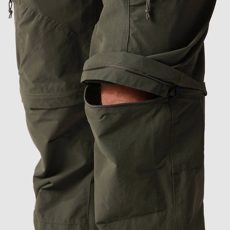 The North Face Exploration Convertible  Tapered Trousers New Taupe Green | IFSYCU-128