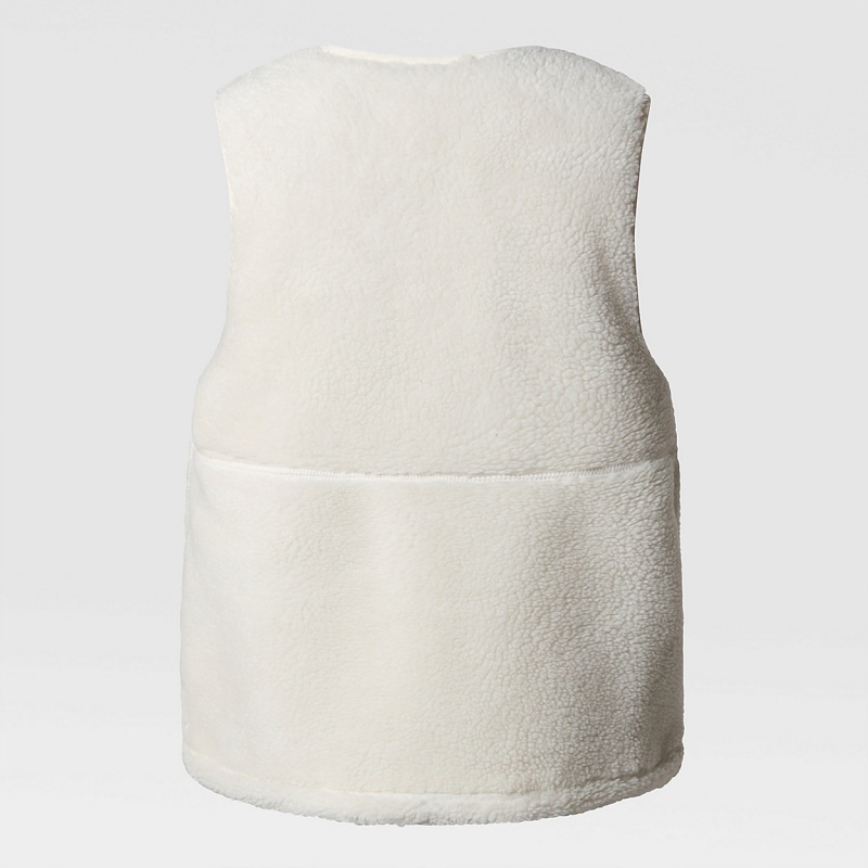 The North Face Extreme Pile Gilet Gardenia White | YCFKTG-548