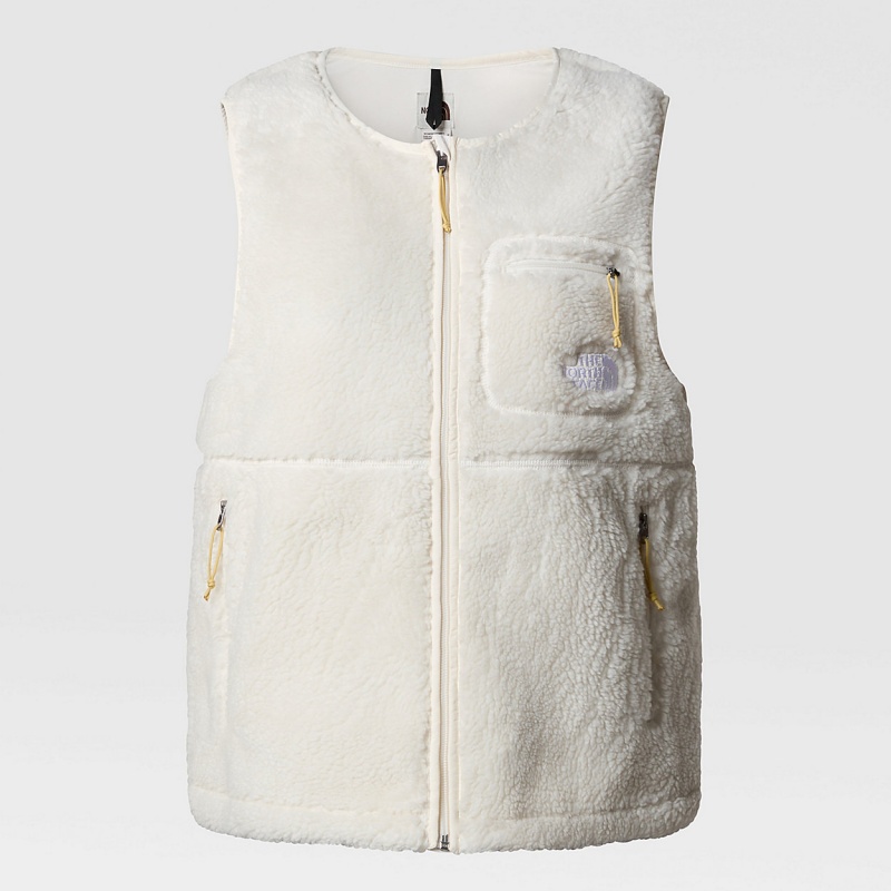 The North Face Extreme Pile Gilet Gardenia White | YCFKTG-548